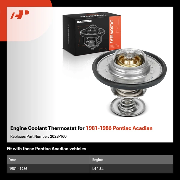 Engine Coolant Thermostat for 1981-1986 Pontiac Acadian