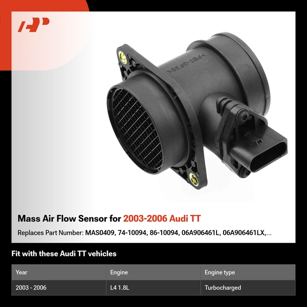 Mass Air Flow Sensor for 2003-2006 Audi TT