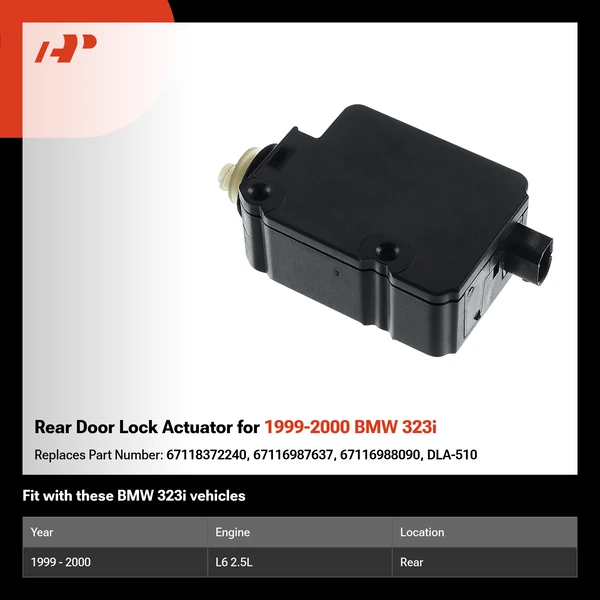 Rear Door Lock Actuator for 1999-2000 BMW 323i