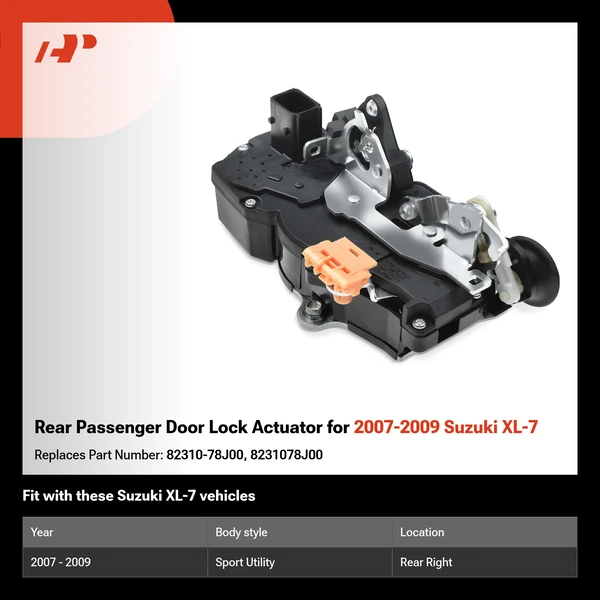 Rear Passenger Door Lock Actuator for 2007-2009 Suzuki XL-7