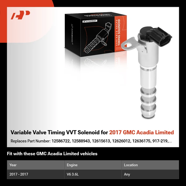 Variable Valve Timing VVT Solenoid for 2017 GMC Acadia Limited