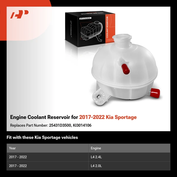 Engine Coolant Reservoir for 2017-2022 Kia Sportage