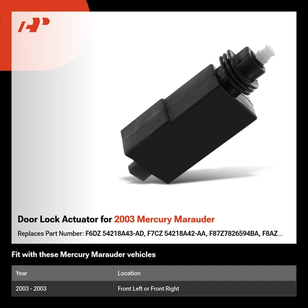 Door Lock Actuator for 2003 Mercury Marauder
