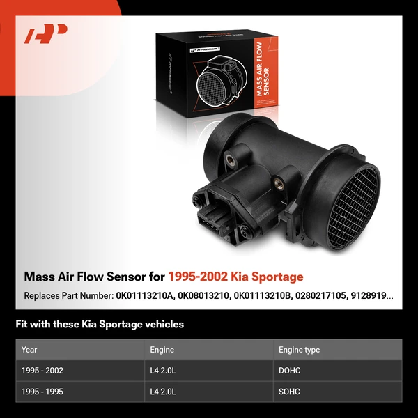 Mass Air Flow Sensor for 1995-2002 Kia Sportage