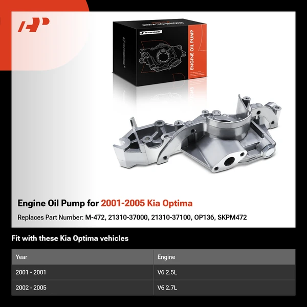 Engine Oil Pump for 2001-2005 Kia Optima