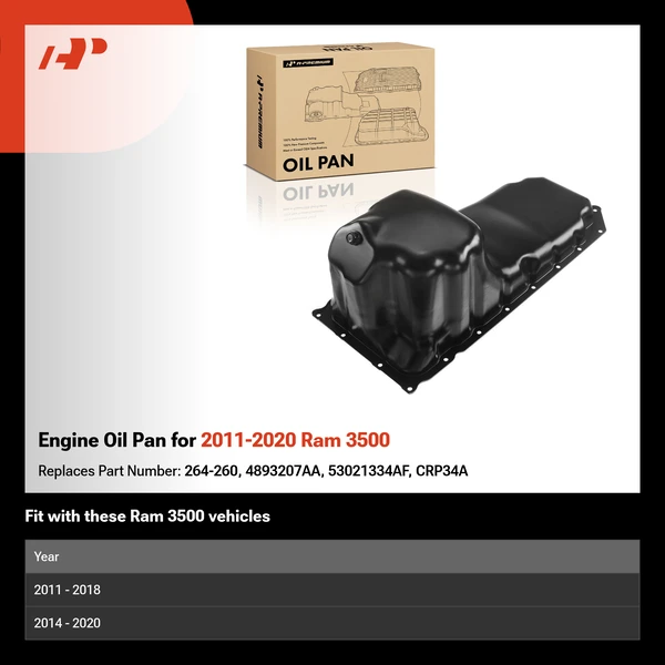 Engine Oil Pan for 2011-2020 Ram 3500