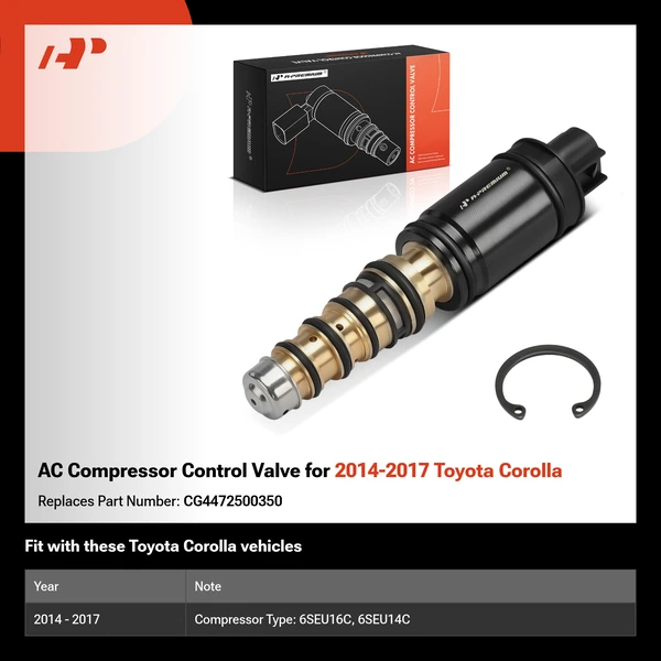 AC Compressor Control Valve for 2014-2017 Toyota Corolla