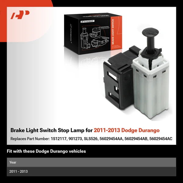 Brake Light Switch Stop Lamp for 2011-2013 Dodge Durango