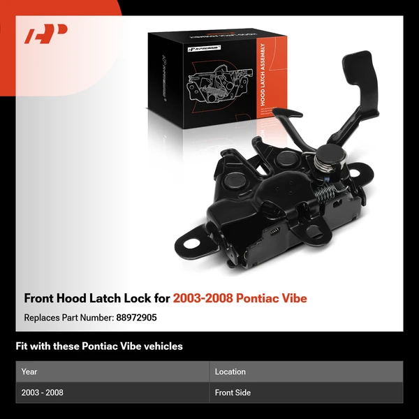 Front Hood Latch Lock for 2003-2008 Pontiac Vibe