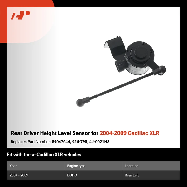 Rear Driver Height Level Sensor for 2004-2009 Cadillac XLR