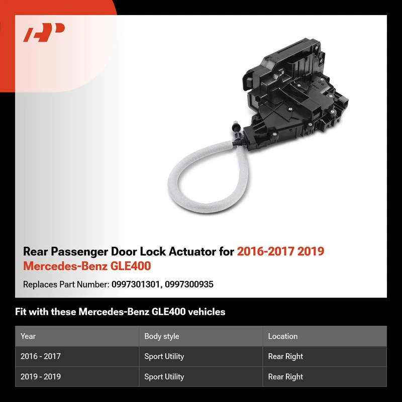 Rear Passenger Door Lock Actuator for 2016-2017 2019 Mercedes-Benz GLE400