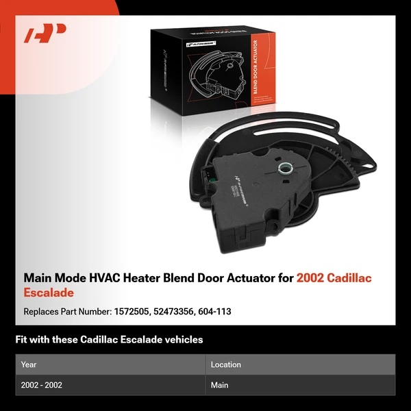 Main Mode HVAC Heater Blend Door Actuator for 2002 Cadillac Escalade
