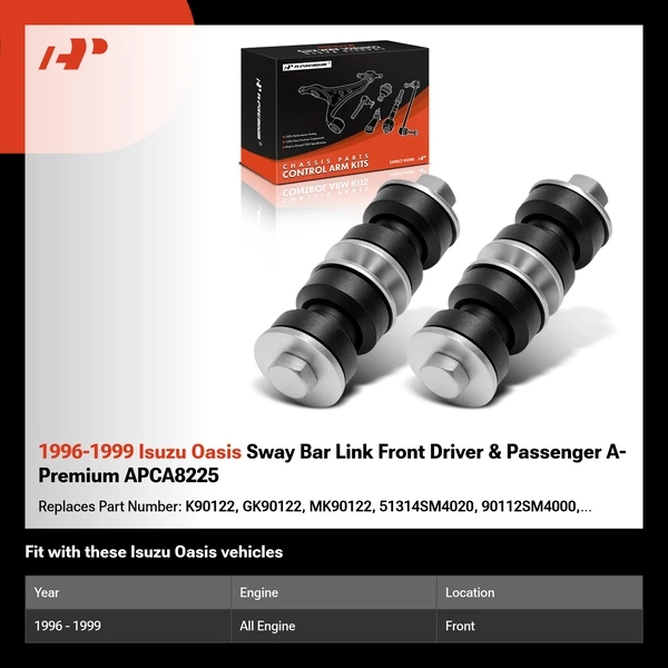 1996-1999 Isuzu Oasis Sway Bar Link Front Driver & Passenger A-Premium APCA8225