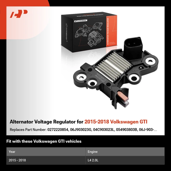 Alternator Voltage Regulator for 2015-2018 Volkswagen GTI