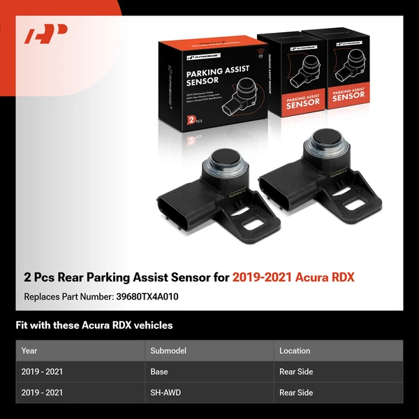 2 Pcs Rear Parking Assist Sensor for 2019-2021 Acura RDX