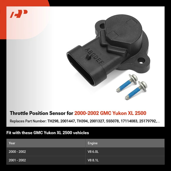 Throttle Position Sensor for 2000-2002 GMC Yukon XL 2500