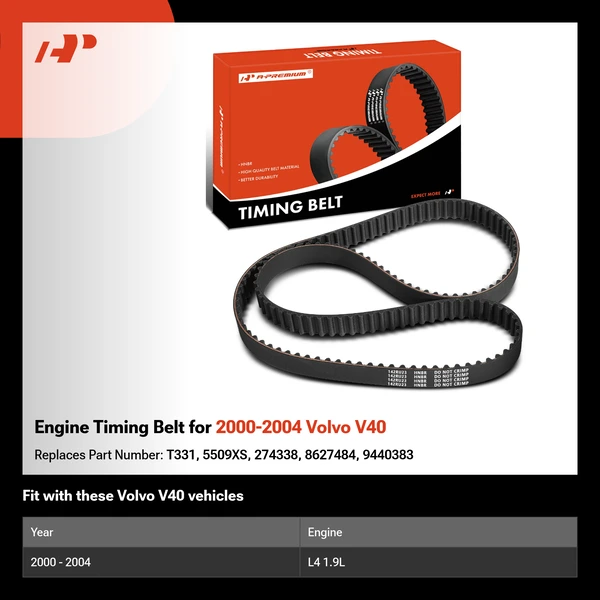 Engine Timing Belt for 2000-2004 Volvo V40