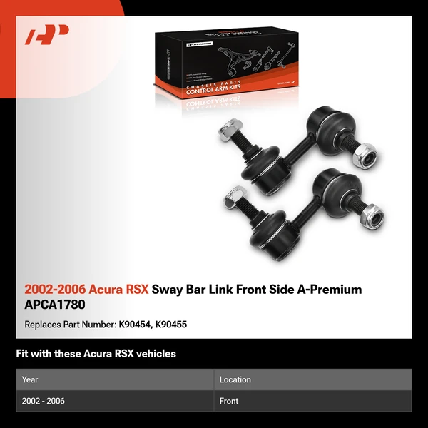 2002-2006 Acura RSX Sway Bar Link Front Side A-Premium APCA1780
