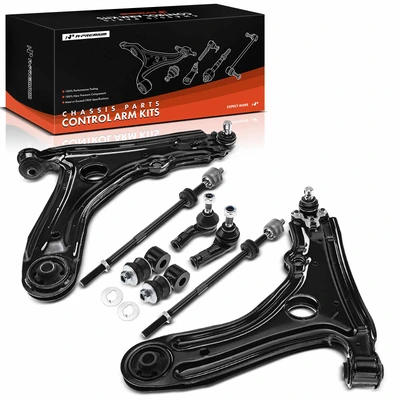 8 Pcs Front Control Arm with Ball Joint Sway Bar End Link