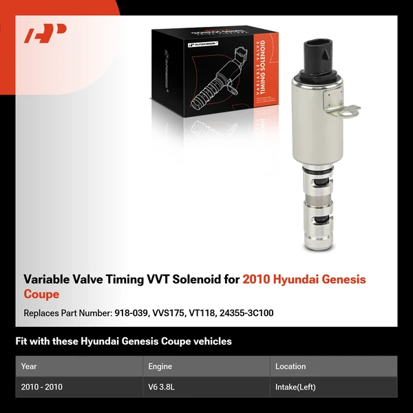Variable Valve Timing VVT Solenoid for 2010 Hyundai Genesis Coupe