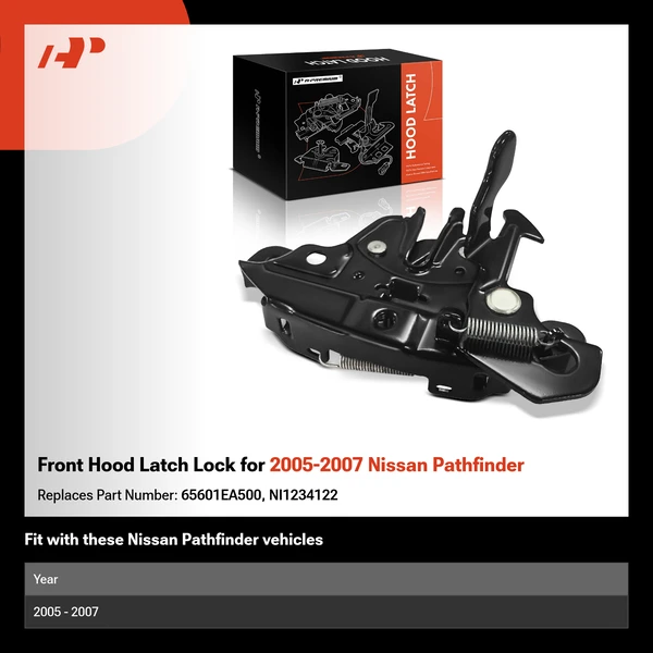 Front Hood Latch Lock for 2005-2007 Nissan Pathfinder