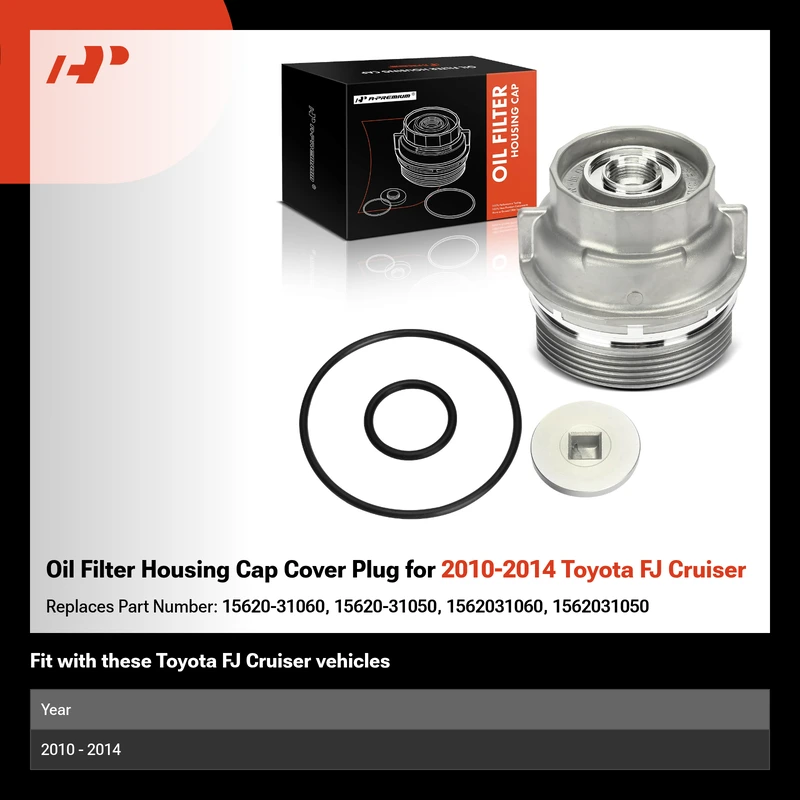 Oil Filter Housing Cap Cover Plug for 2010-2014 Toyota FJ Cruiser