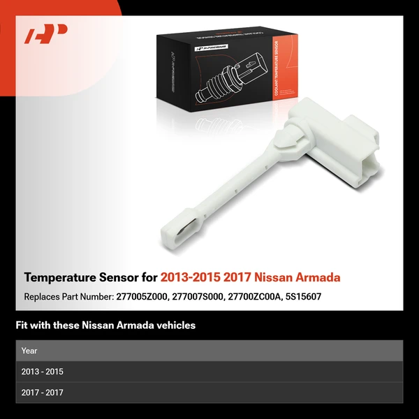 Temperature Sensor for 2013-2015 2017 Nissan Armada