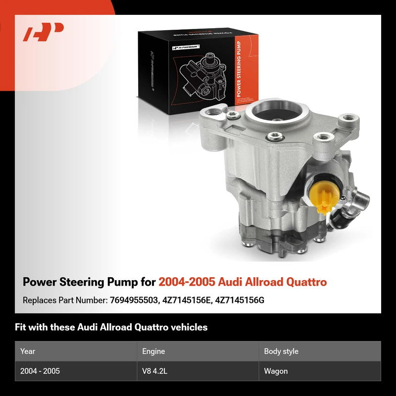 Power Steering Pump for 2004-2005 Audi Allroad Quattro