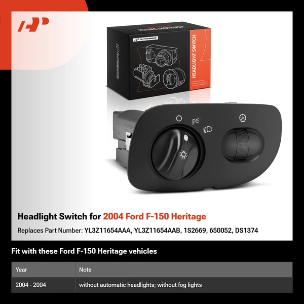 Headlight Switch for 2004 Ford F-150 Heritage