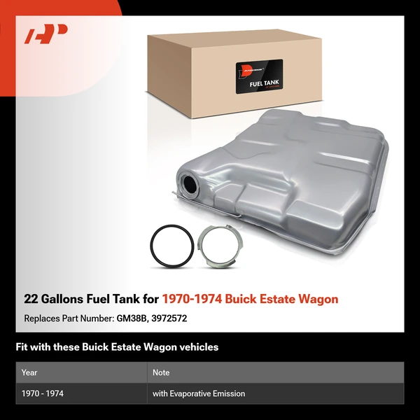 22 Gallons Fuel Tank for 1970-1974 Buick Estate Wagon