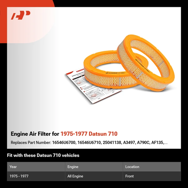 Engine Air Filter for 1975-1977 Datsun 710