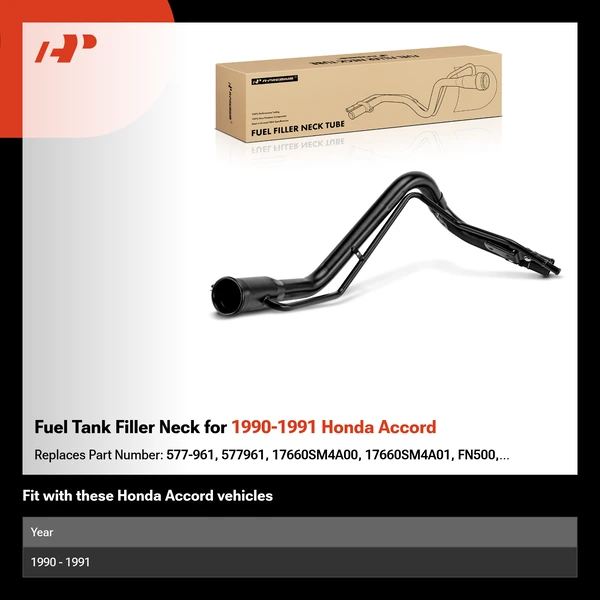Fuel Tank Filler Neck for 1990-1991 Honda Accord