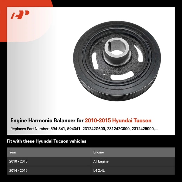 Engine Harmonic Balancer for 2010-2015 Hyundai Tucson
