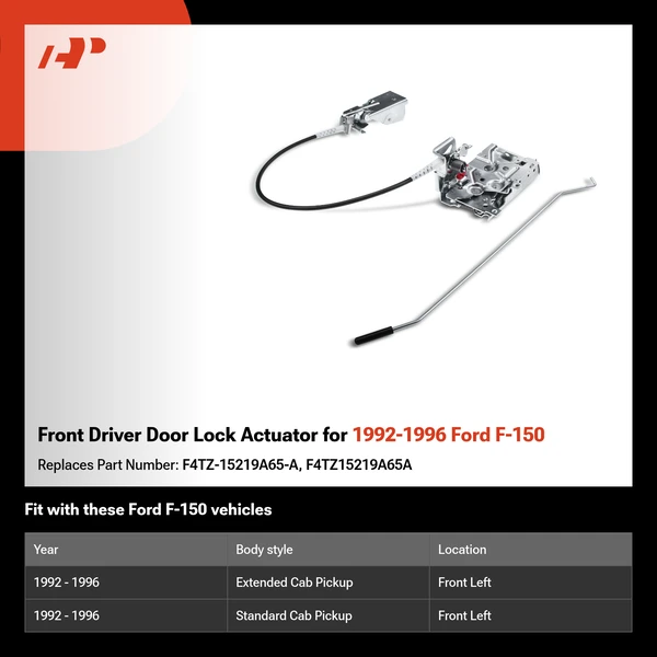 Front Driver Door Lock Actuator for 1992-1996 Ford F-150