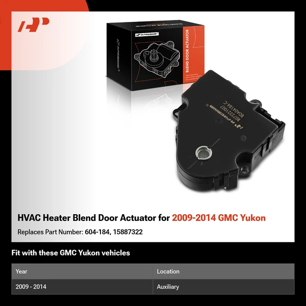 HVAC Heater Blend Door Actuator for 2009-2014 GMC Yukon