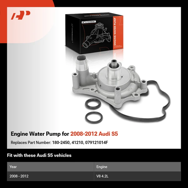 Engine Water Pump for 2008-2012 Audi S5