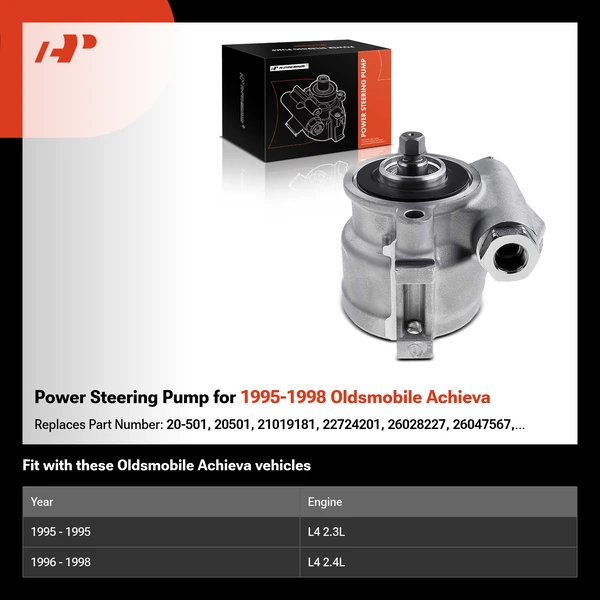 Power Steering Pump for 1995-1998 Oldsmobile Achieva