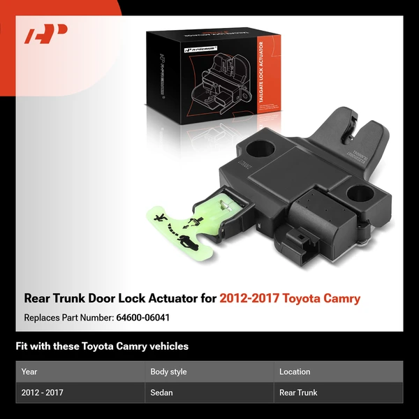 Rear Trunk Door Lock Actuator for 2012-2017 Toyota Camry