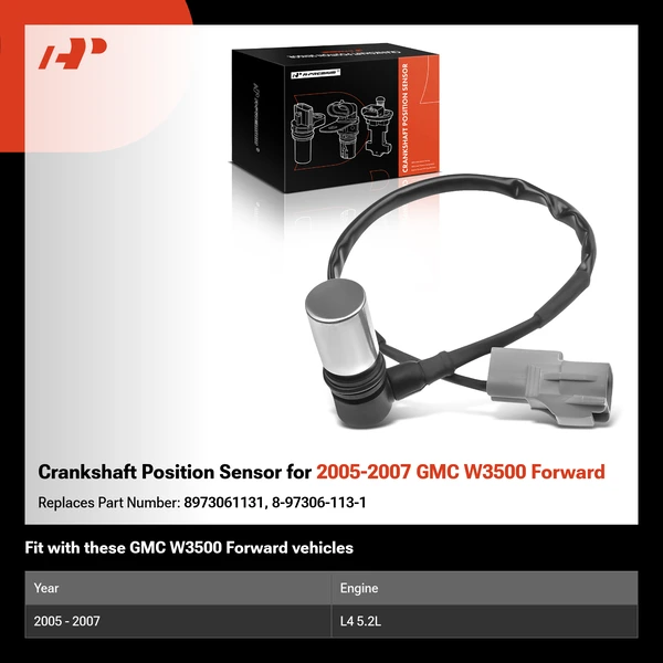 Crankshaft Position Sensor for 2005-2007 GMC W3500 Forward