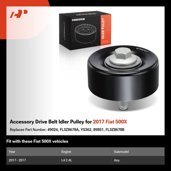 Accessory Drive Belt Idler Pulley for 2017 Fiat 500X
