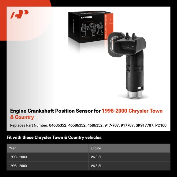 Engine Crankshaft Position Sensor for 1998-2000 Chrysler Town & Country