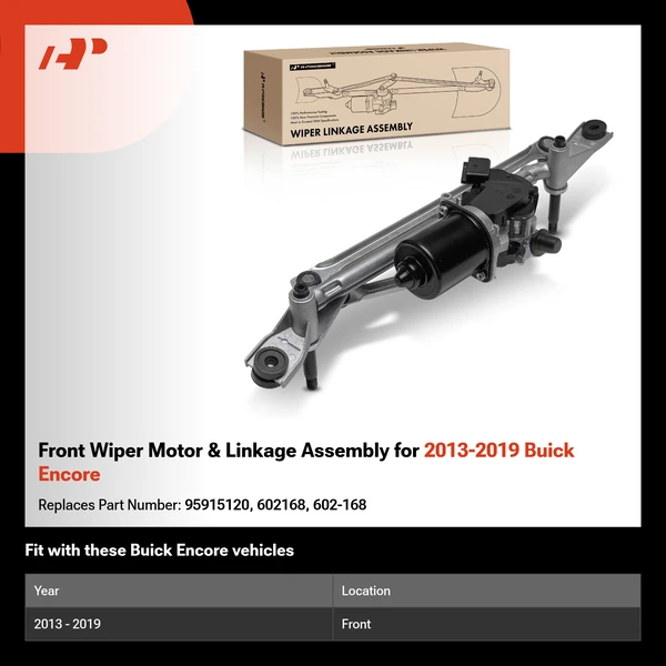 Front Wiper Motor & Linkage Assembly for 2013-2019 Buick Encore