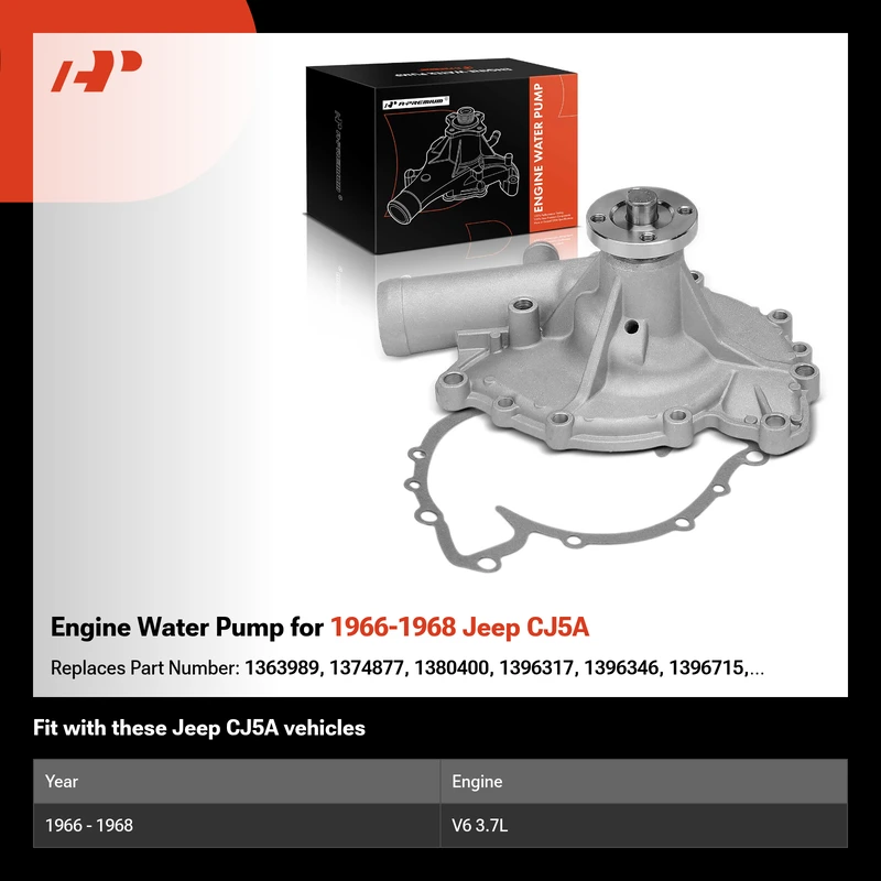 Engine Water Pump for 1966-1968 Jeep CJ5A