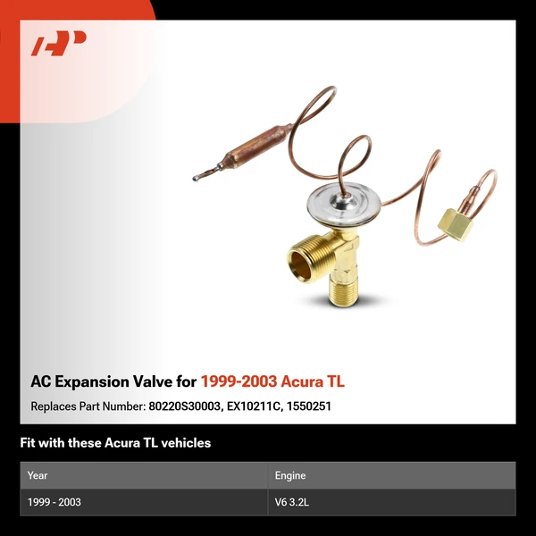 AC Expansion Valve for 1999-2003 Acura TL