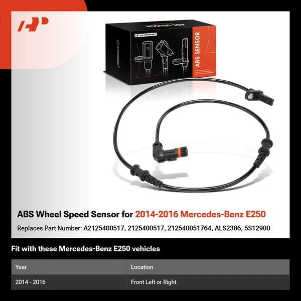 ABS Wheel Speed Sensor for 2014-2016 Mercedes-Benz E250