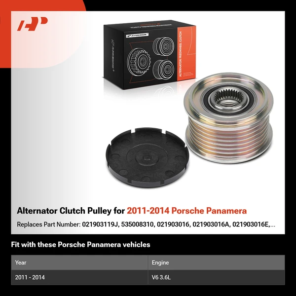 Alternator Clutch Pulley for 2011-2014 Porsche Panamera