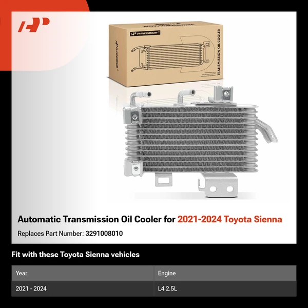 Automatic Transmission Oil Cooler for 2021-2024 Toyota Sienna