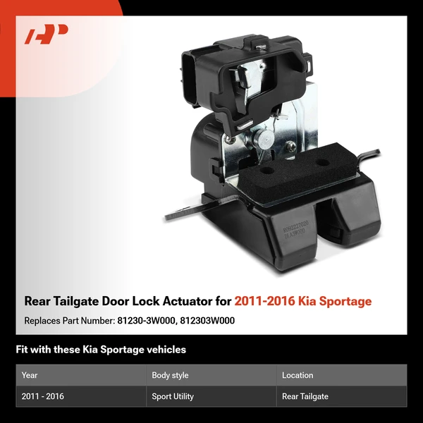 Rear Tailgate Door Lock Actuator for 2011-2016 Kia Sportage