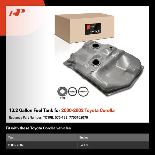 13.2 Gallon Fuel Tank for 2000-2002 Toyota Corolla