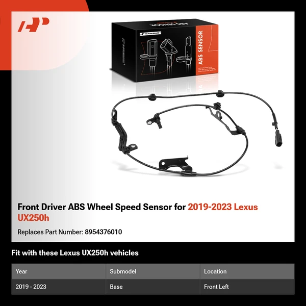 Front Driver ABS Wheel Speed Sensor for 2019-2023 Lexus UX250h
